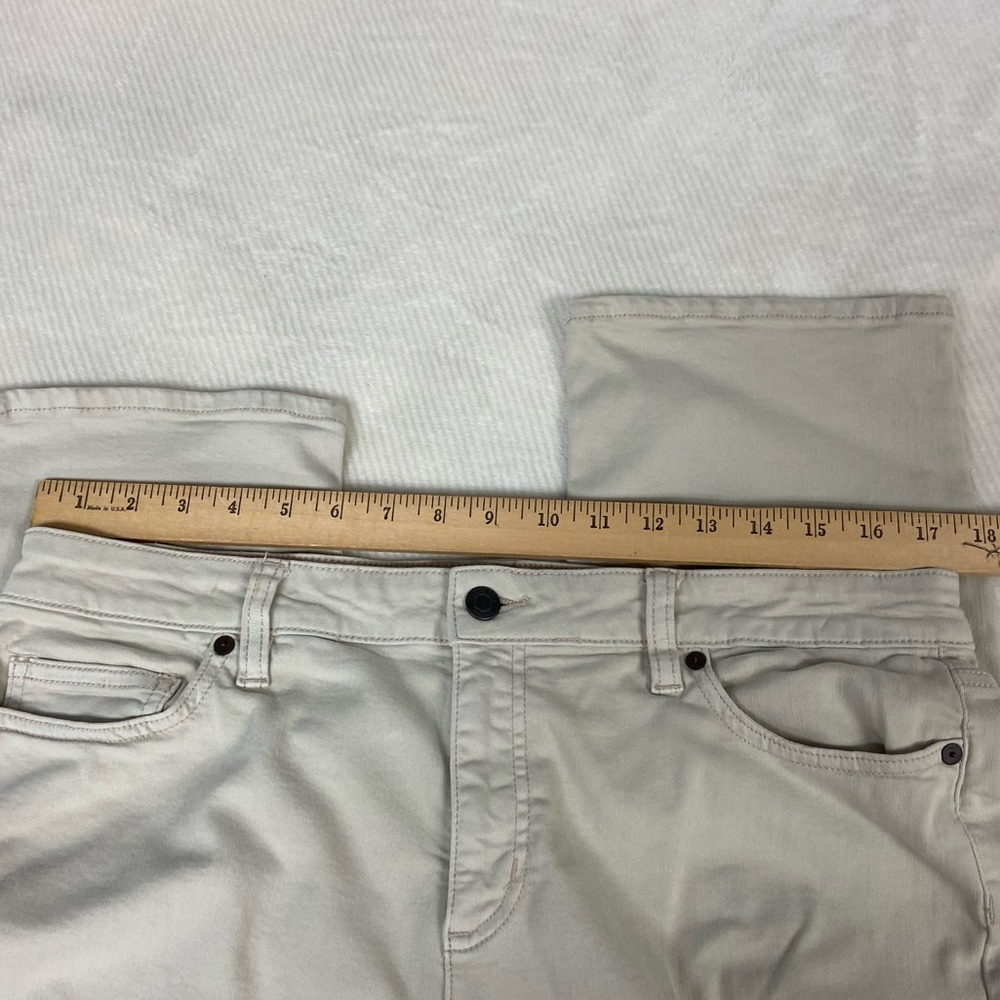 Lands’ End Light Khaki Jeans size 14 - Picture 5 of 7